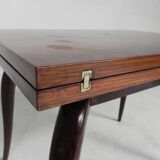 Gaming table, portfolio table, with folding, rotating top