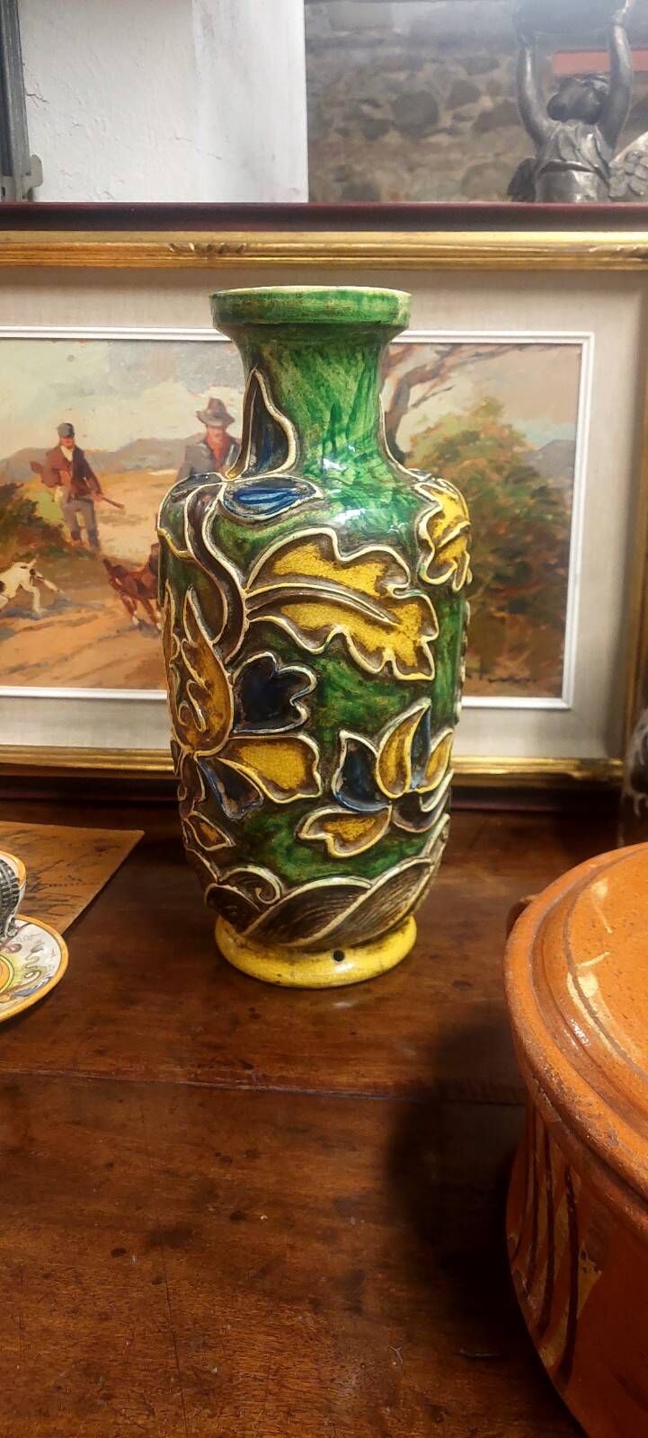 Ceramic lamp base by Ugo Zaccagnini from the 1930s.