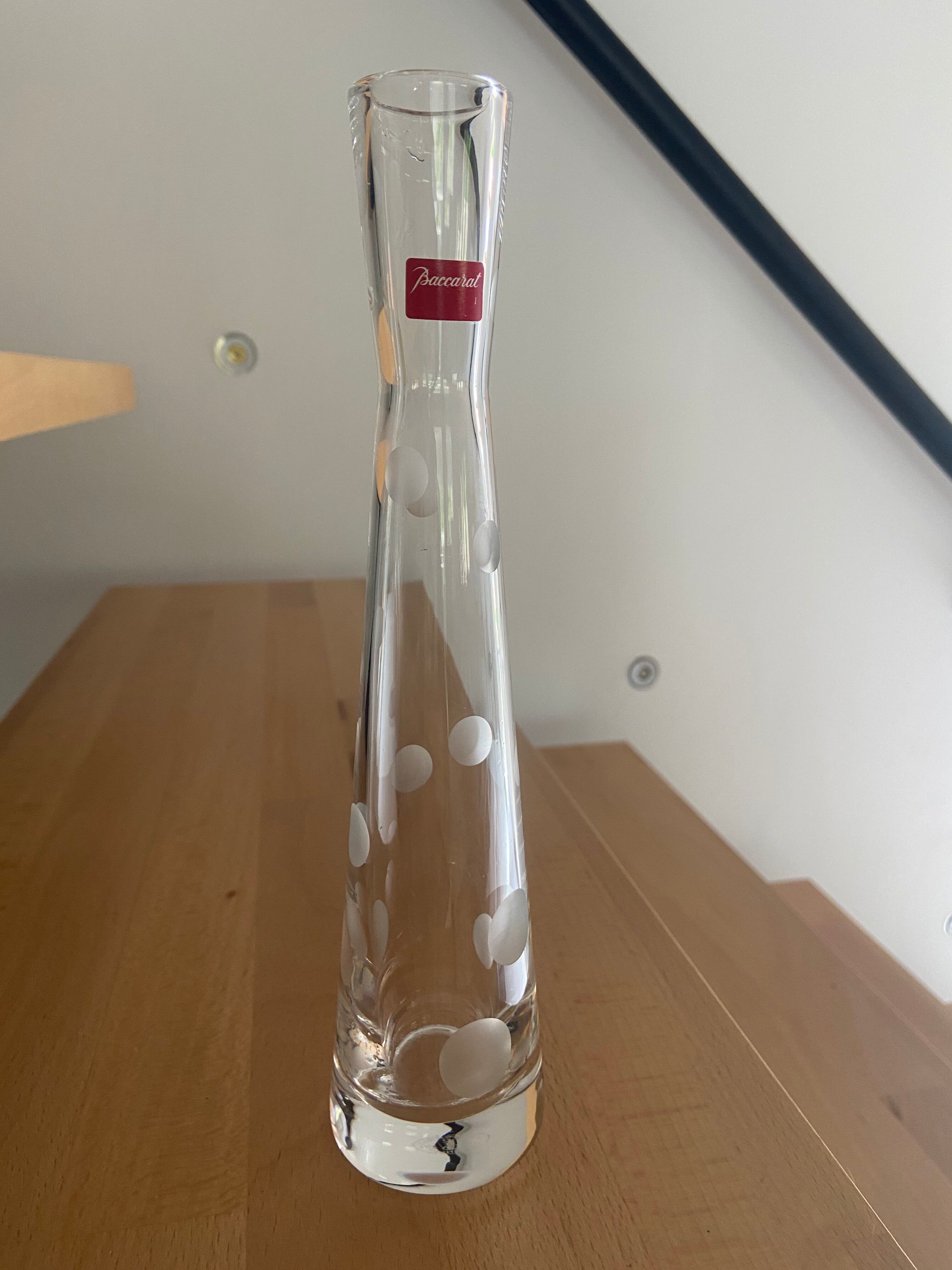 Baccarat Vase Soliflore Crystal Model Passion Clown Bubble Decor Super