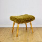 High stool seat khaki / olive / redhead - beech legs