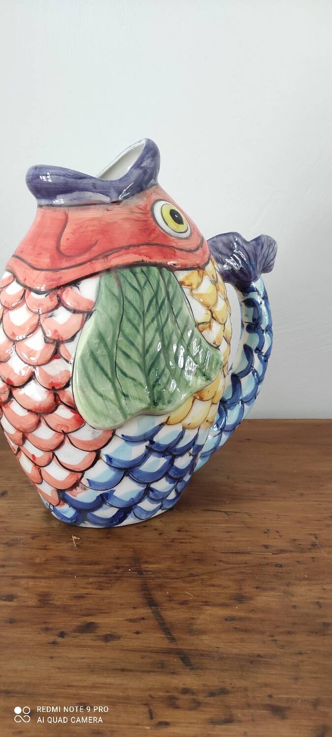 Ceramic fish carafe