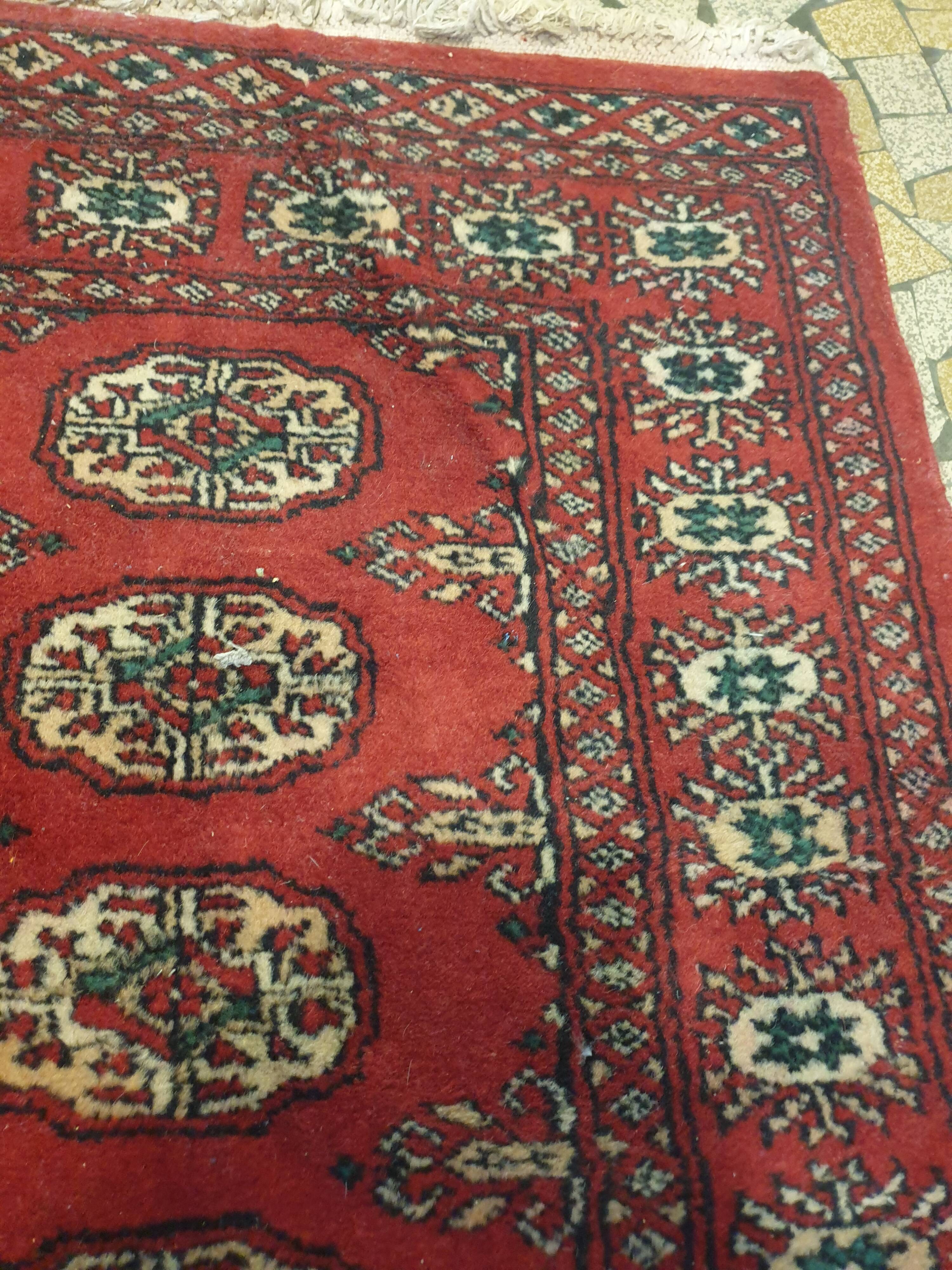 Handmade wool carpet, 162x94 cm