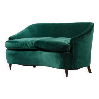 Vintage velvet sofa