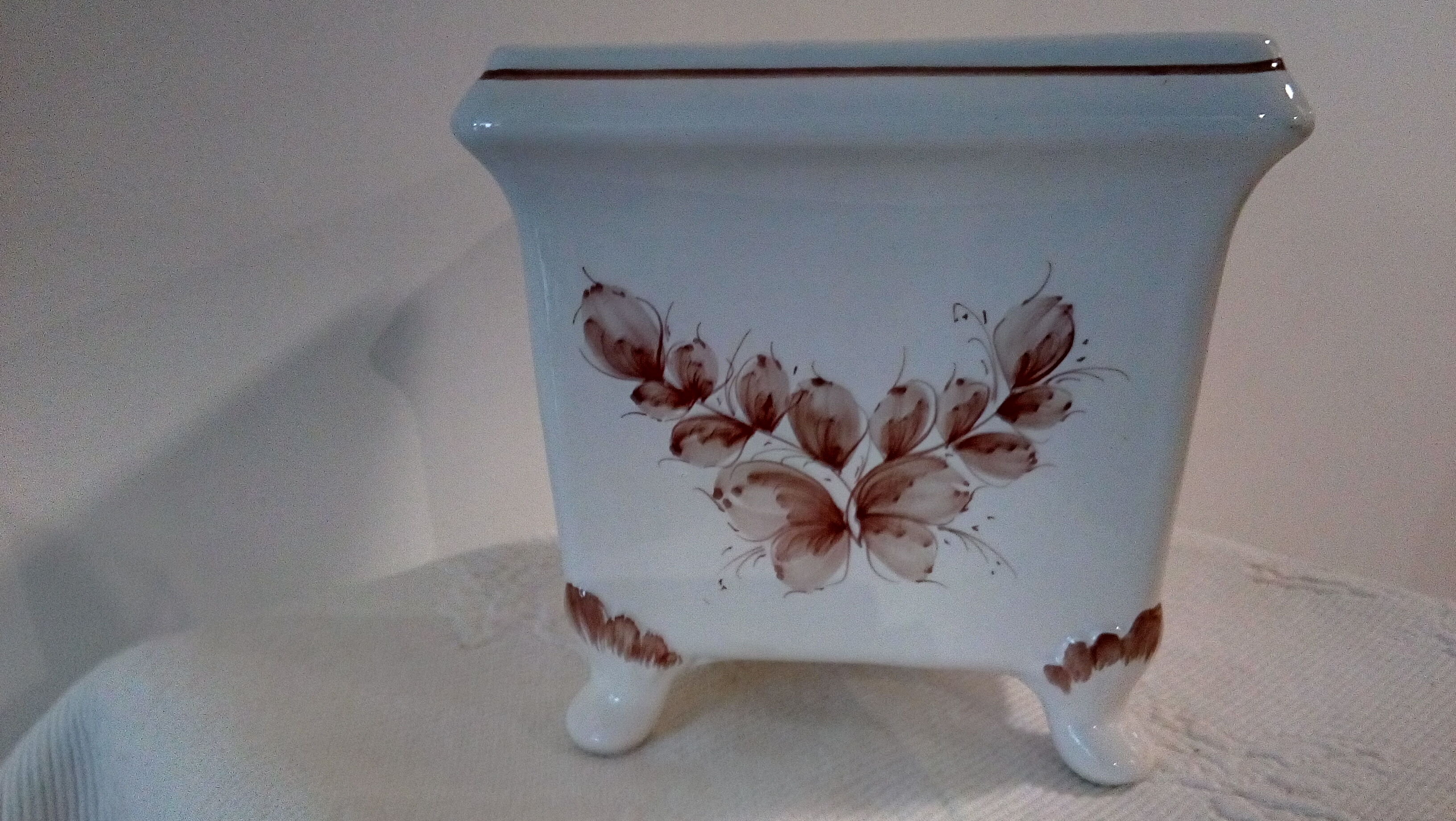 Italian ceramic garden pot