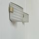 Pair of vintage wall lights, opaline glass and brass, France, 1970.