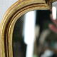 Rocaille mirror Louis XV style gilded with vintage gold leaf