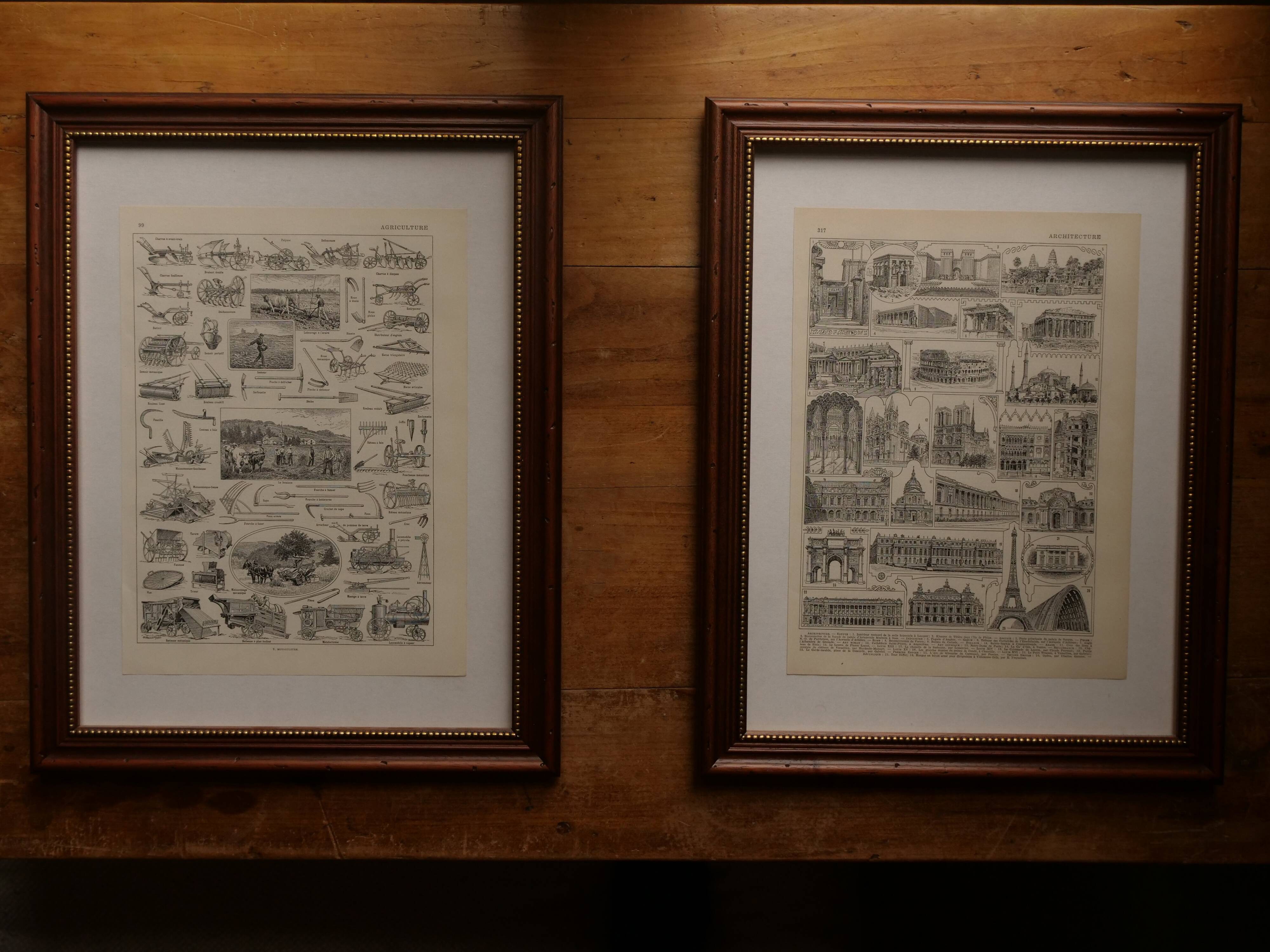 Original lithograph on France (physics + agricultural and forestry)