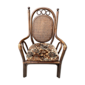 Fauteuil bambou et cannage adulte
