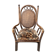 Bamboo armchair and adult canning