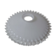 Lampshade in opaline glass white vintage