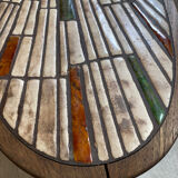 Oval ceramic coffee table