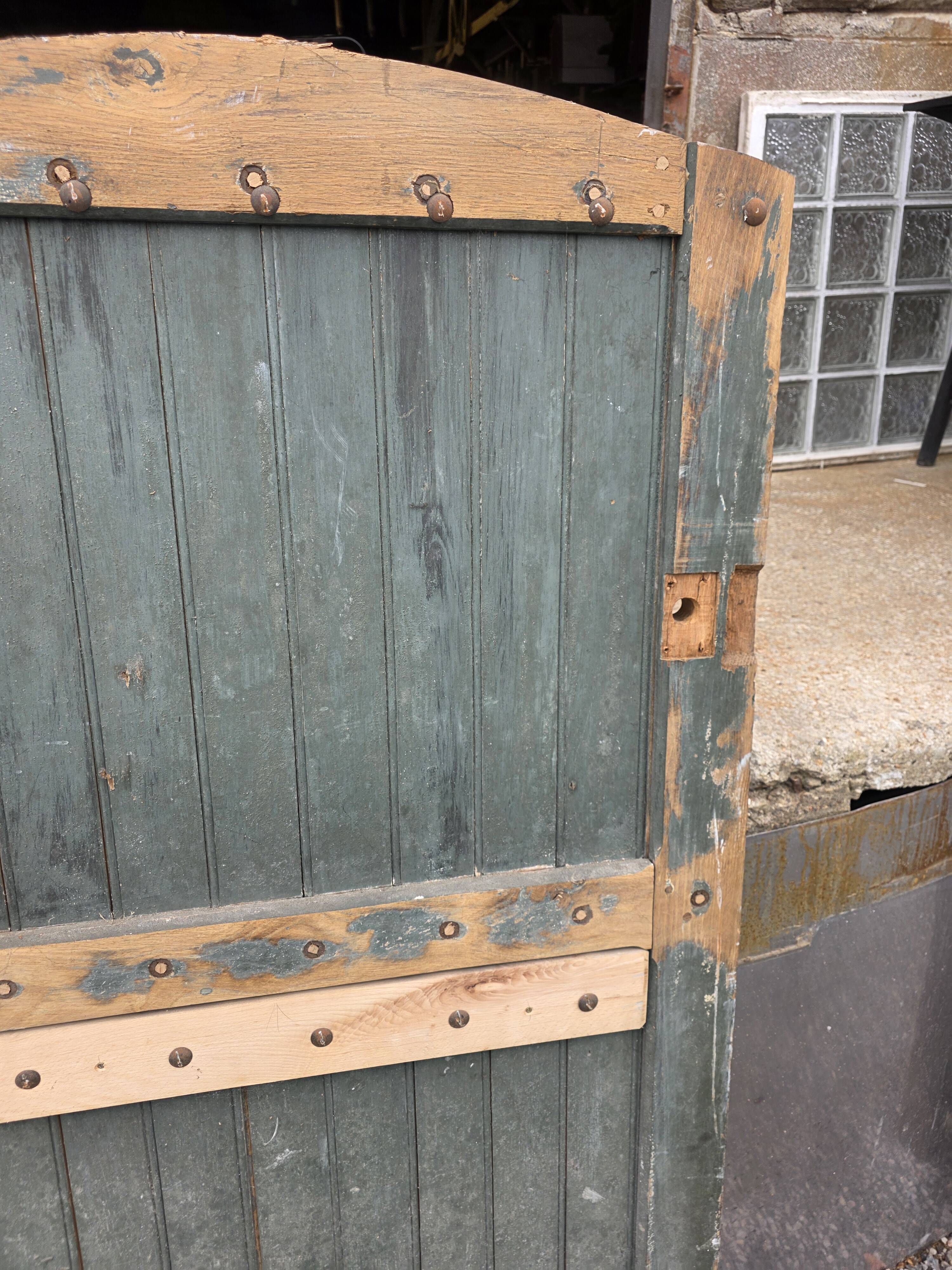 Solid oak door from the 19th century.