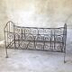 Banquette en fer forgé vintage