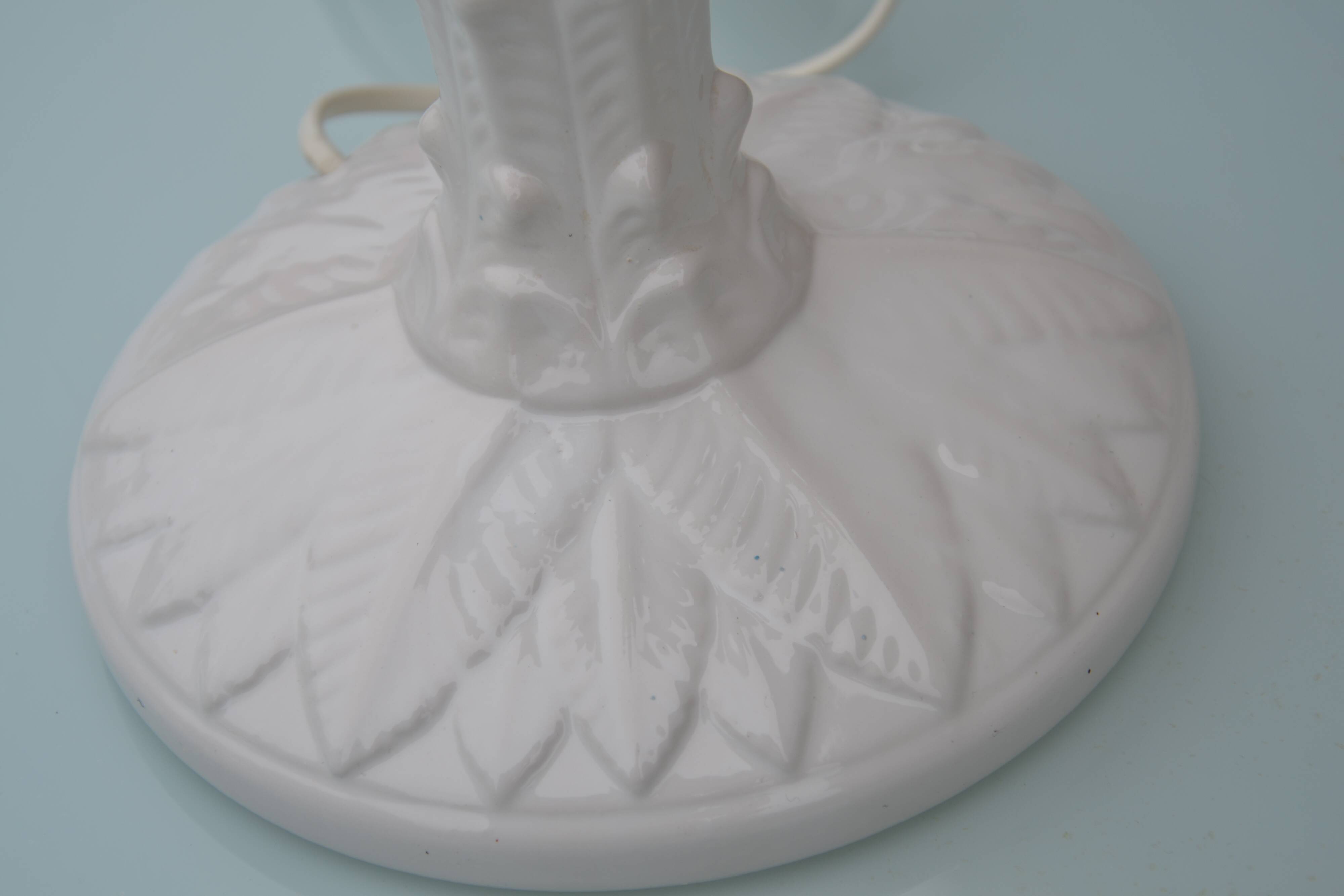 Vintage ceramic palm tree lamp base
