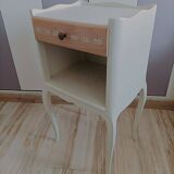 Restored vintage bedside table - Scandinavian style - unique piece