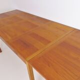 Vintage Large Danish Teak Extending Dining Table By Vejle Stole
