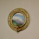 Applique murale vintage en laiton avec miroir