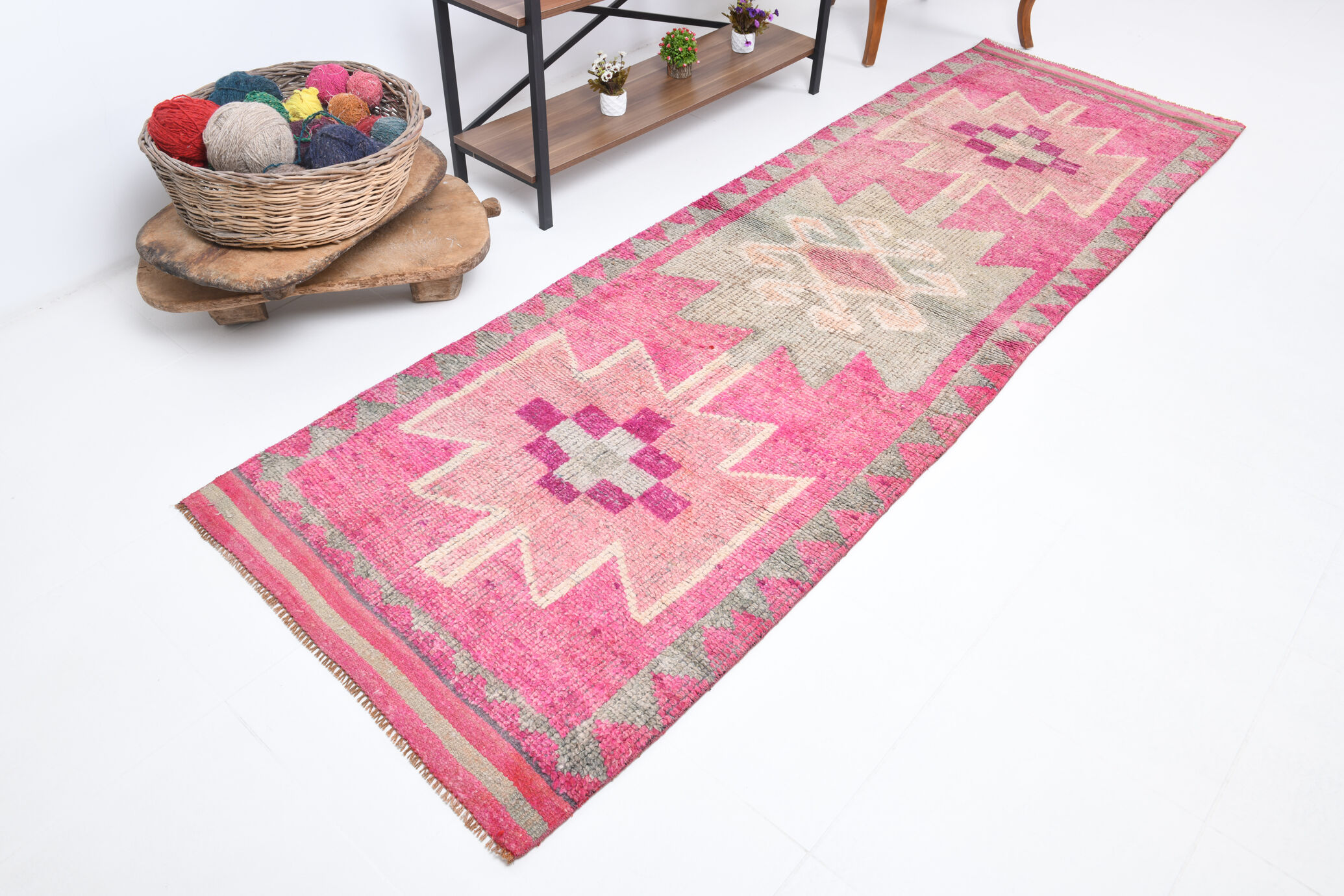 3x10 Turkish Vintage Runner Rug 3.1x9.11 ft