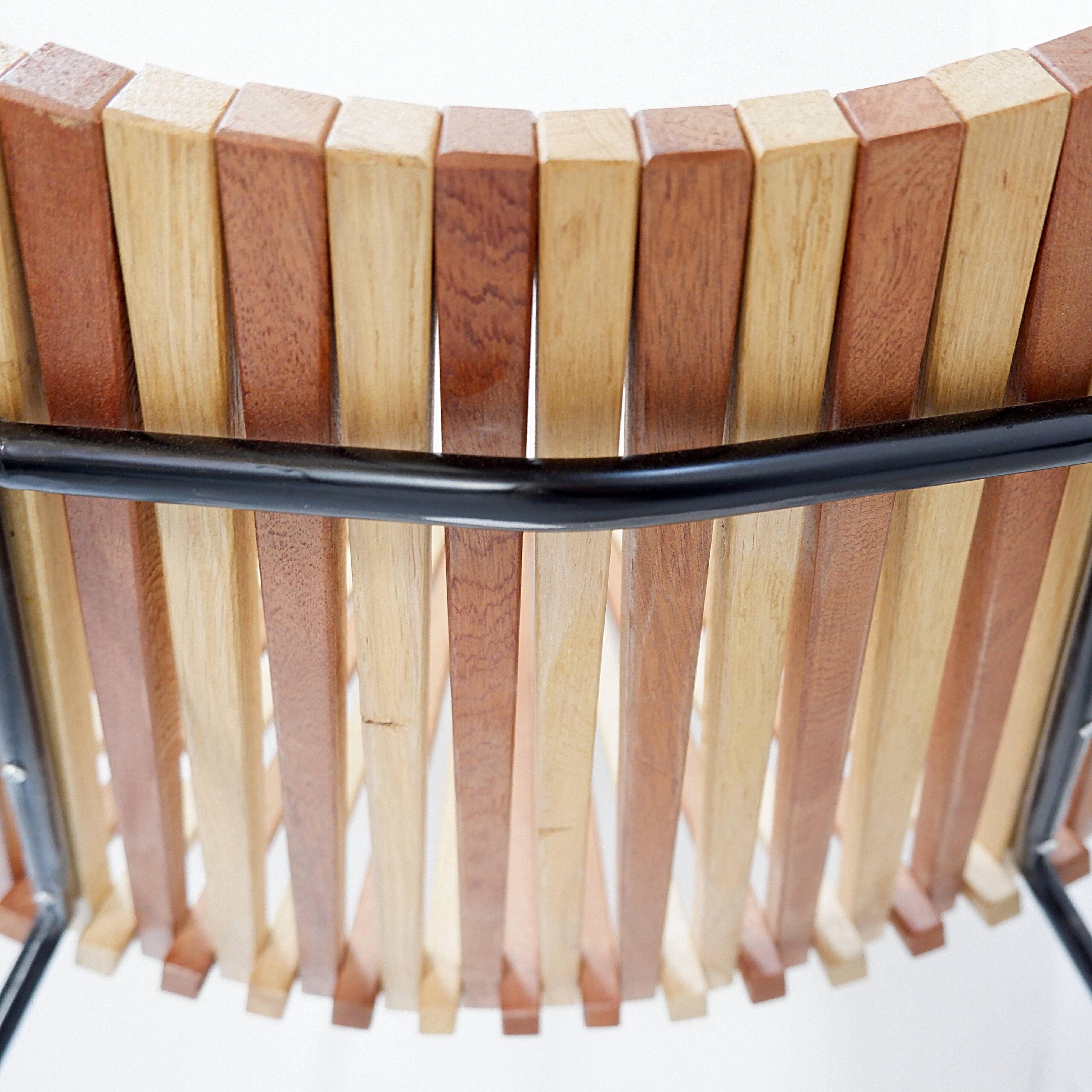"Slats" chair in the style of Mod. 218 by Dirk Van Sliedregt for Rohé