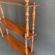 Napoleon III wall shelf in turned wood, 19th century