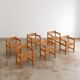 Ensemble de 6 fauteuils "Asserbo" en pin par Borge Mogensen pour Karl Andersson & Söner