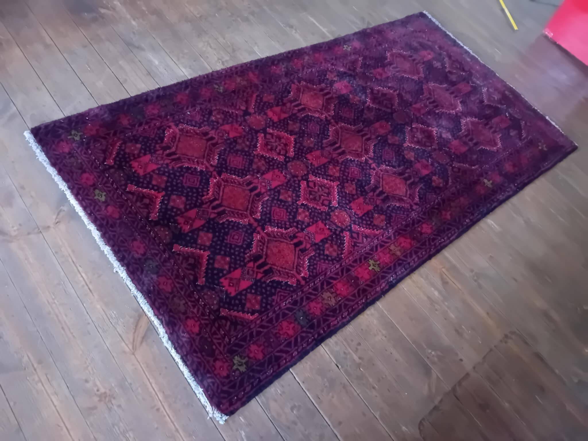 Handmade Persian Beluch Rug 198x105cm