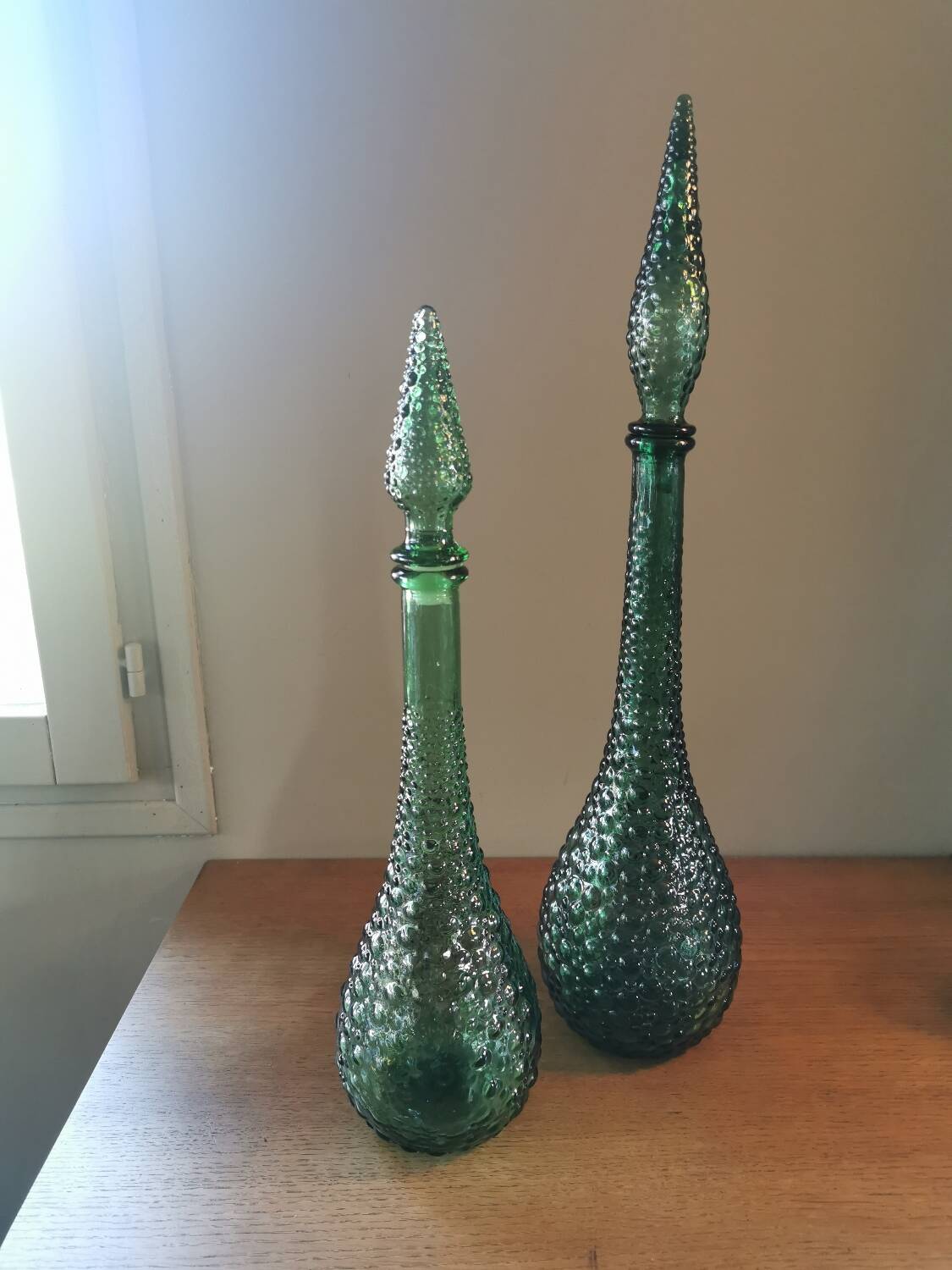 Small vintage bubble carafe