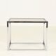 Coffee or Side Table in Chroom & Smoked Glass by Belgo Chrom, Belgium,1970s