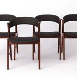 Lot de 6 chaises de salle à manger danoises en teck par Korup Stolefabrik – Milieu des années 1960