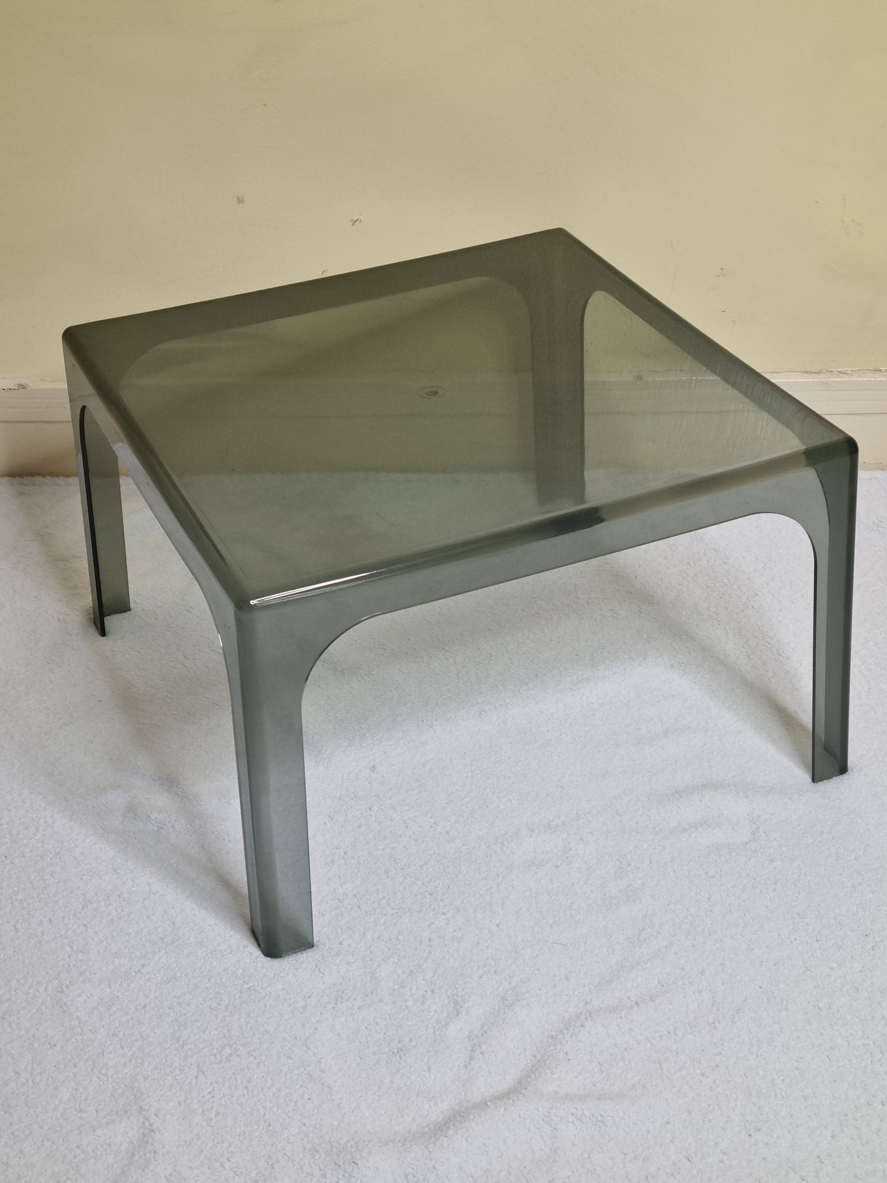 Vintage plexiglass coffee table