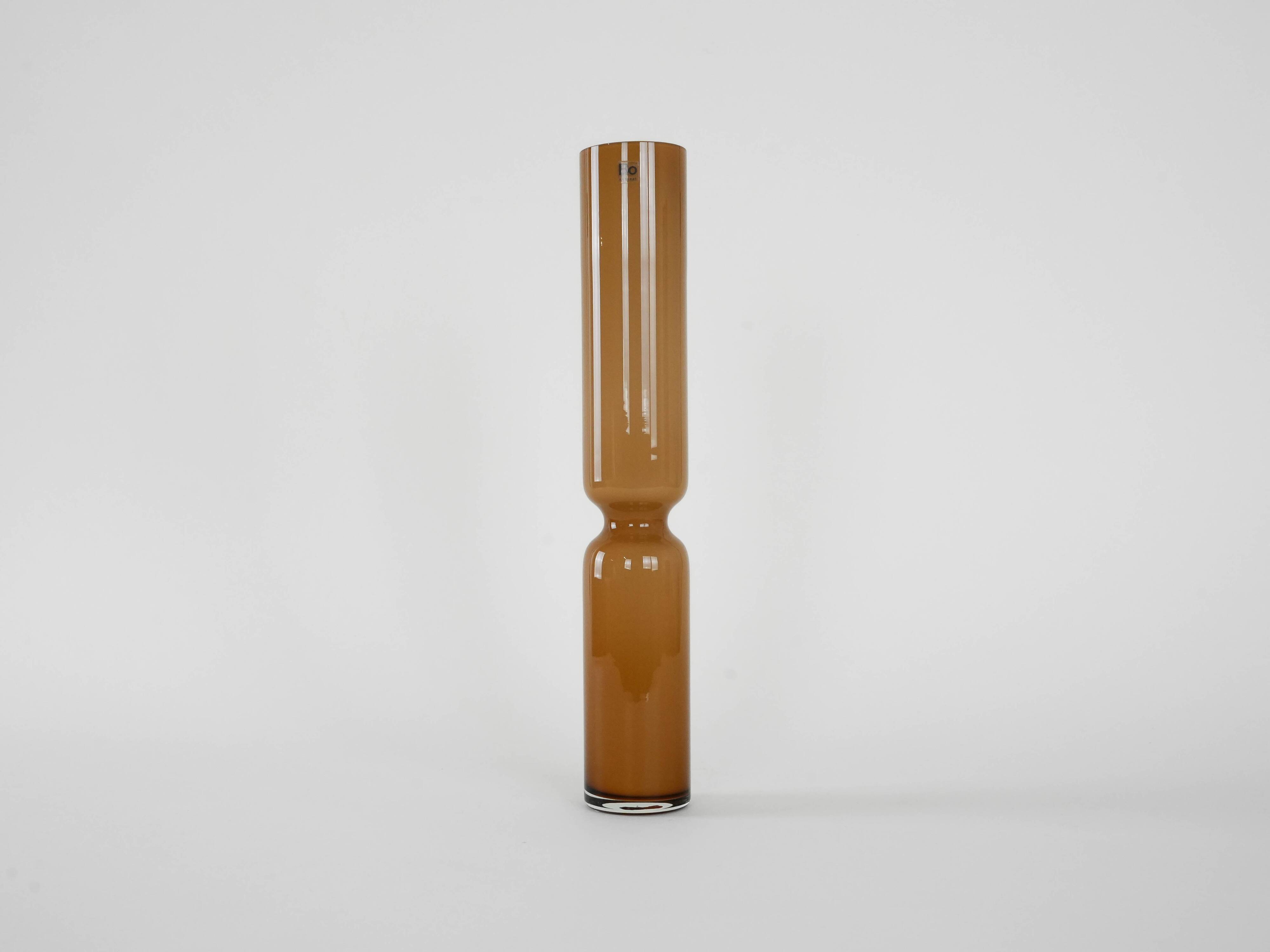 Glass vase, Danish design, 1980s, manufactured by BoConcept