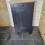 Jam jar in satin black patinated oak