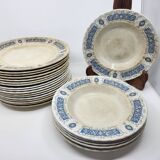 Ridgway Portland English Earthenware Plates (Set of 17)