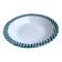 Serving dish Digoin & Sarreguemines "Scottish" pine green and gold years