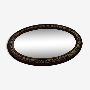 Miroir oval art deco 60x36cm