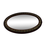 Mirror oval art deco 60x36cm
