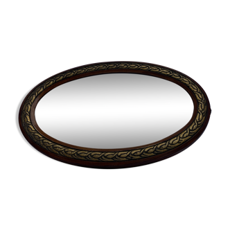 Mirror oval art deco 60x36cm