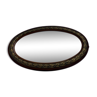 Miroir oval art deco 60x36cm