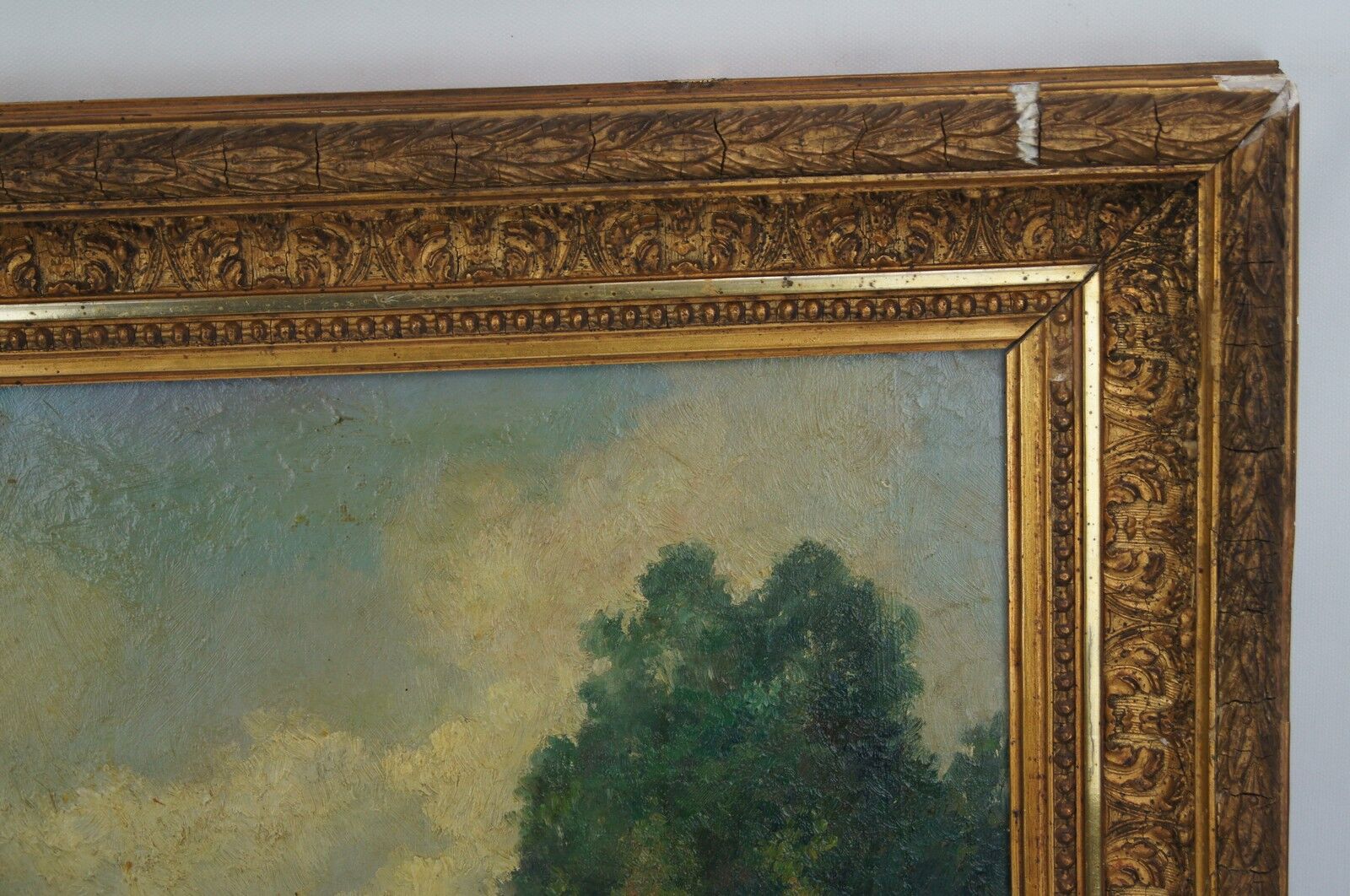 French School 19th - Landscape - Oil on panel - framed