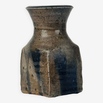 Stoneware vase by Gustave Tiffoche, Guérande, France, circa 1960