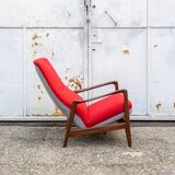 Reclining armchair from the Hotel Parco dei Principi in Sorrento by Gio Ponti for Cassina, Italy, 60'