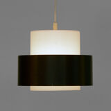 Pendant light "Cylindus" by Uno and Östen Kristiansson for Luxus. Sweden 1970s