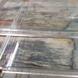 Rectangular glass coffee table, 1970/80