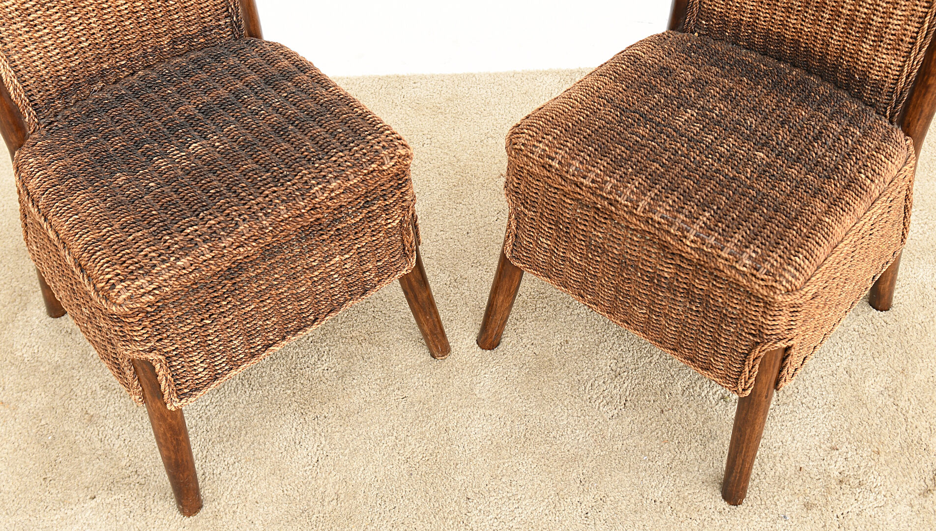 4 chaises en osier Selency