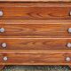 Vintage oak chest of drawers from the 50s compass feet 4 drawers