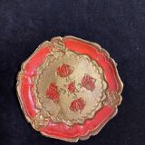 Five florentine gilded wooden coasters