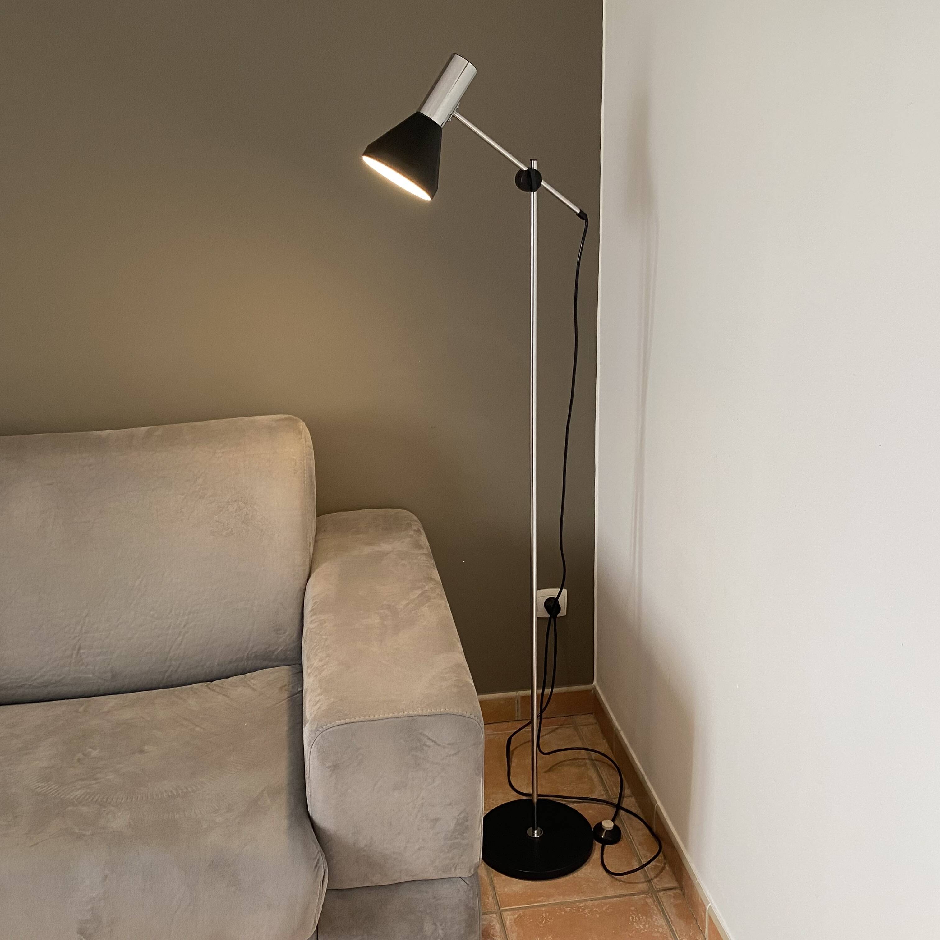 Hustadt Leuchten floor lamp. 1970. Space age.