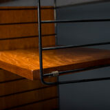 Modular Teak Wall Shelf by Nils Strinning for String, 1960s, Set of 29