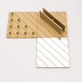 Ensemble modulaire vintage italien en bois circa 1970