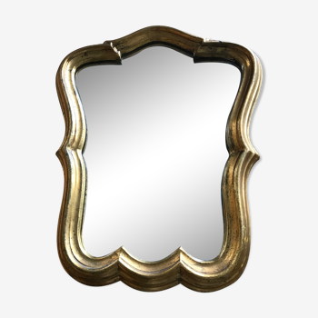 Miroir ancien ,en bois ,doré